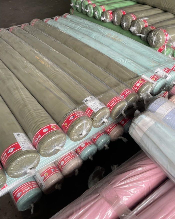 Kho vải Nhật Nam - hàng cuộn sẵn theo màu